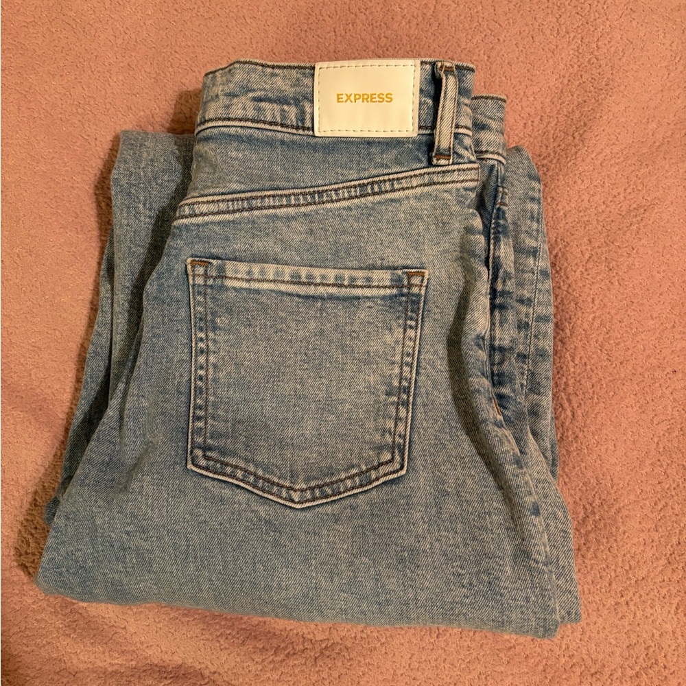 Express 90s wide leg high rise jeans